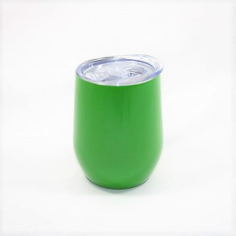 Custom Engraved Insulated Stainless Wine Cup | CQ Custom Laser | Rockhampton| Apple Green