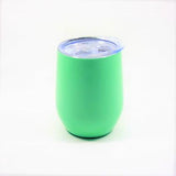 Stainless Steel Insulated Wine Cooler Tumbler | Custom Laser Engraving| Personalised Wine Lover Gift | Ships Australia wide| Lime Green 