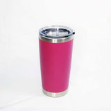 Personalised Beverage Tumbler| 20oz Laser engraved Monogrammed Cup| CQ Custom Laser | Hot Pinkl