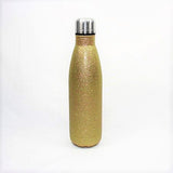 500ml _ Water Bottle_ Custom _ Engraved_Drinkware_ Gold Metallic