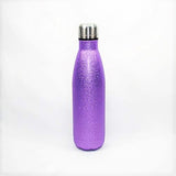 500ml _ Water Bottle_ Custom _ Engraved_Drinkware_ Purple_ Metallic _ Glitter 