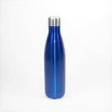 500ml _ Water Bottle_ Custom _ Engraved_Drinkware_  Blue Metallic